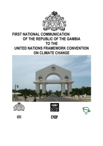 Republic of Gambia, Initial National Communication