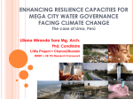 Strengthening resilience capacities to City Water Governance facing