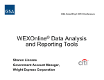 WEXOnline® Data Analysis and Reporting Tools