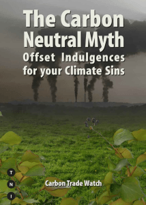 The Carbon Neutral Myth