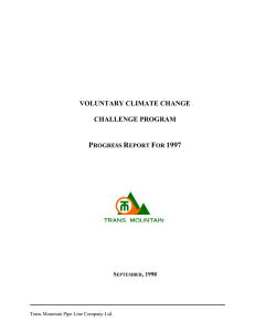 VOLUNTARY CLIMATE CHANGE CHALLENGE PROGRAM