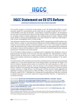 IIGCC Statement on EU ETS Reform
