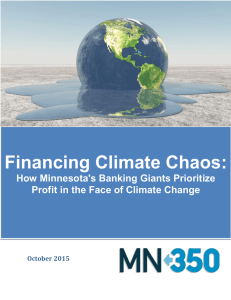 Financing Climate Chaos