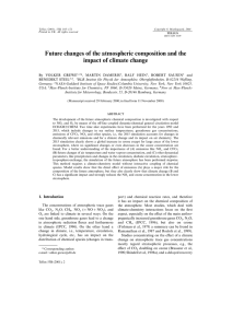 Future changes of the atmospheric composition and the impact of