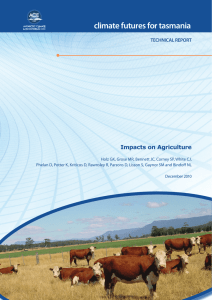Climate Futures for Tasmania: impacts on agriculture