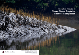 A Situation Analysis of Climate Change Adaptation Initiatives in