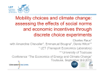Mobility choices and climate change