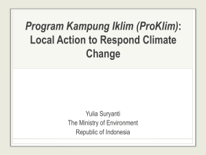 Program Kampung Iklim ~ ProKlim - LCS-RNet