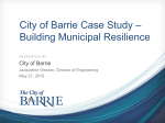 City of Barrie Case Study - Building Municipal Resilience