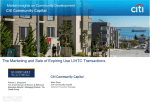 The Marketing and Sale of Expiring Use LIHTC Transactions
