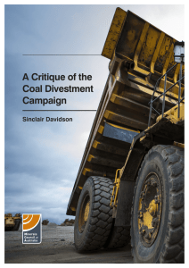 A Critique of the Coal Divestment Campaign