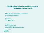 CO2 emissions from Motorcycles: Learning`s from cars