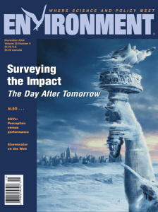 Surveying the impact. The day after tomorrow