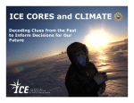 ICE CORES and CLIMATE