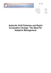 Antarctic Krill Fisheries and Rapid Ecosystem Change: The Need for