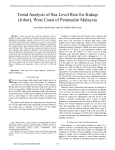 Trend Analysis of Sea Level Rise for Kukup (Johor), West