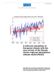 A 140-year simulation of European climate with the new