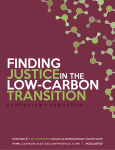 Finding Justice in the Low-Carbon Transition