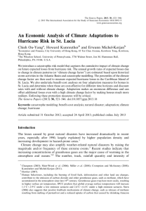 An Economic Analysis of Climate Adaptations to Hurricane Risk in St