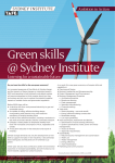 Green skills @Sydney Institute