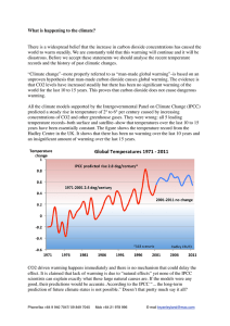 Dompost Is the world warming - Bryan Leyland Consulting Engineer