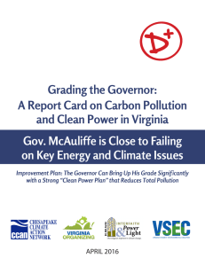 Report Card - Chesapeake Climate Action Network