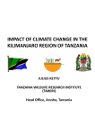 impact of climate change in the kilimanjaro region of tanzania