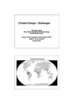 Climate Change - Challenges