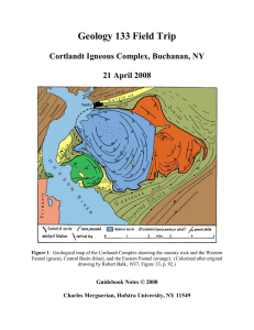 Merguerian, Charles, 2008h, Geology of the Cortlandt igneous