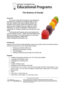 The Science of Candy!