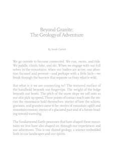 Beyond Granite: The Geology of Adventure