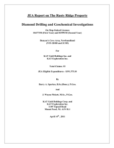 Rusty Ridge JEA Drilling Report (PDF Format)
