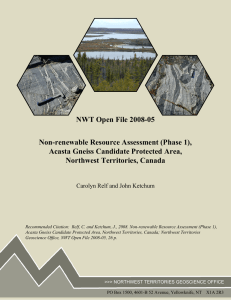 full text - NWT Protected Area Strategy