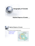 Highland Regions of Canada