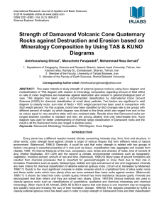 Strength of Damavand Volcanic Cone Quaternary Rocks against