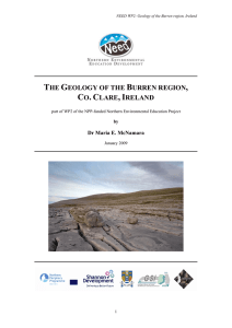the geology of the burren region, co. clare, ireland