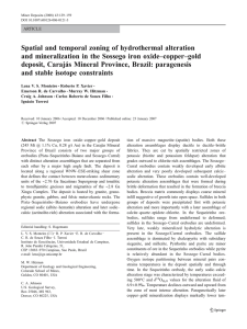 Spatial and temporal zoning of hydrothermal alteration and