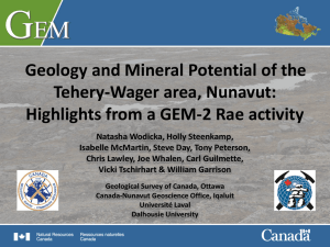 Geology and Mineral Potential of the Tehery-Wager