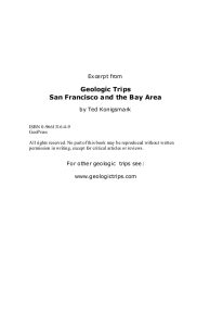 Geologic Trips San Francisco and the Bay Area