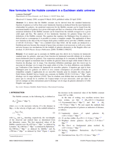 The paper on the Hubble constant published in 2010