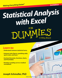 Statistical Analysis with Excel® For Dummies®, 3rd Edition