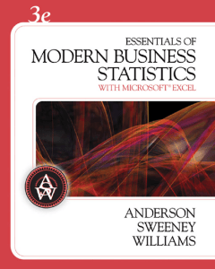 Essentials of Modern Business Statistics