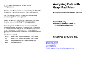 Analyzing Data with GraphPad Prism