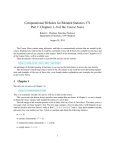 Computational Websites for Blended Statistics 371 Part 1: Chapters