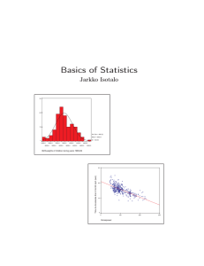 Basics of Statistics