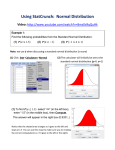 Using StatCrunch: Normal Distribution