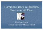 Common Errors in Statistics How to Avoid Them