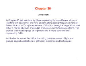 Lecture notes lecture 11 (diffraction)