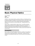 Basic Physical Optics