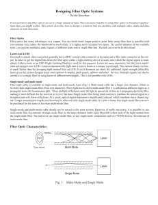 Designing Fiber Optic Systems